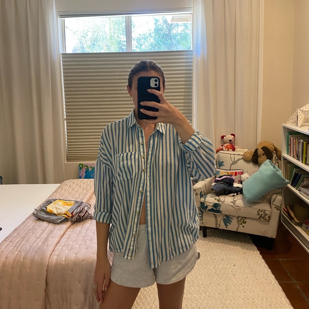 BDG Striped Button Up